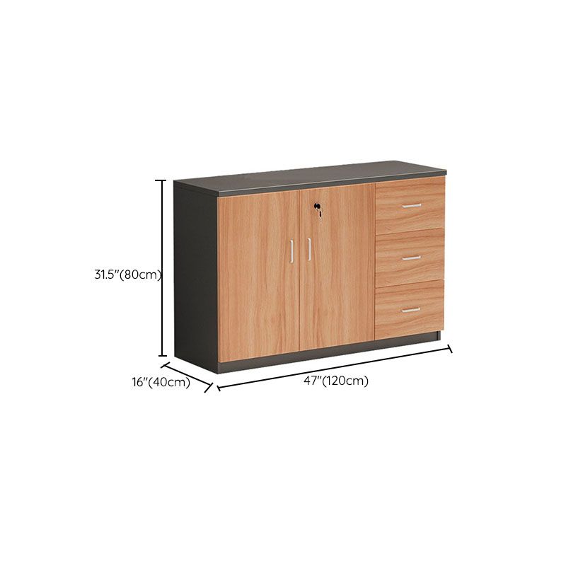 Traditional Style File Cabinet Wood Lateral File Cabinet with Locking Storage Clearhalo 'Filing Cabinets' 'filling_cabinets' 'furn' 'furn_filling_cabinets' 'Furniture' 'Office Furniture' 1200x1200_0689e494-0eff-41b0-b9bf-9aed0e434e46