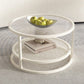 Tropical Coffee Table Glass Top Round Frame Coffee Cocktail Table Clearhalo 'Coffee & Accent Tables' 'Coffee Tables' 'coffee_tables' 'furn' 'furn_coffee_tables' 'Furniture' 'Living Room Furniture' 1200x1200_068afa47-0d5f-4af0-90aa-205ab2988cba