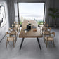 Rectangle 4 Legs Industrial Dining Table Solid Wood Fixed Dining Table Clearhalo ' dining_table' 'Dining Tables & Seating' 'Dining Tables' 'furn' 'furn_dining_table' 'Furniture' 'furniture_dining_table' 'Kitchen & Dining Furniture' 'kitchen&dining_furn' 'kitchen' 'kitchen_dining_table' 1200x1200_068c6f01-d3ca-4a75-b0e2-9b94c0c55713