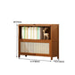 12.5 "W Bamboo boekenplank Moderne gesloten opslag boekenkast voor thuiskantoor
