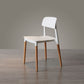 Nordic Style Dining Room Chair Open Back Dining Side Chair with Solid Wood Legs Clearhalo ' kitchen&dining_furn' 'Dining Chairs' 'Dining Tables & Seating' 'dining_chair' 'furn' 'furn_dining_chair' 'Furniture' 'furniture_dining_chair' 'Kitchen & Dining Furniture' 'kitchen' 1200x1200_068ec364-b901-401e-9238-809dae604889