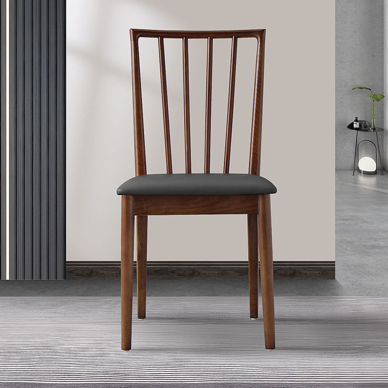 Modern Style Wooden Dining Chairs Slat Back Stacking Side Chair for Kitchen Clearhalo ' kitchen&dining_furn' 'Dining Chairs' 'Dining Tables & Seating' 'dining_chair' 'furn' 'furn_dining_chair' 'Furniture' 'furniture_dining_chair' 'Kitchen & Dining Furniture' 'kitchen' 1200x1200_068f8005-4350-423c-a741-d7a241a35f08