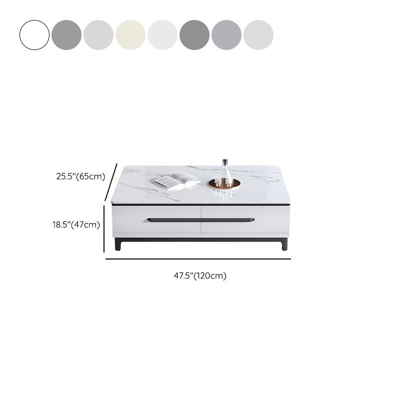 Contemporary Slate Coffee Table Single Rectangle Coffee Table with Storage Clearhalo 'Coffee & Accent Tables' 'Coffee Tables' 'coffee_tables' 'furn' 'furn_coffee_tables' 'Furniture' 'Living Room Furniture' 1200x1200_06916ee5-3b5d-4cd2-ac44-41eb8faec2d0