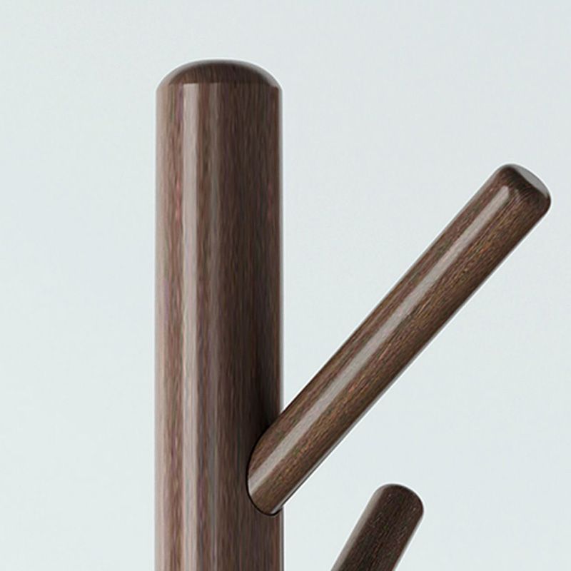 Zeitgenössischer Halle Baumholz gerahmt freistehend mit Hooks Eingangs -Kit