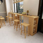Glam 1/5 Pieces Bar Table Set Rectangle Wood Counter Table for Kitchen Clearhalo 'Bar Furniture' 'furn' 'furn_home_bar_bar_sets' 'Furniture' 'Home Bars & Bar Sets' 'home_bar_bar_sets' 'Kitchen & Dining Furniture' 1200x1200_0696f3ae-0e0c-4d0c-8c06-556c73e6c676