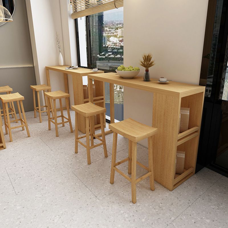 Glam 1/5 Pieces Bar Table Set Rectangle Wood Counter Table for Kitchen Clearhalo 'Bar Furniture' 'furn' 'furn_home_bar_bar_sets' 'Furniture' 'Home Bars & Bar Sets' 'home_bar_bar_sets' 'Kitchen & Dining Furniture' 1200x1200_0696f3ae-0e0c-4d0c-8c06-556c73e6c676