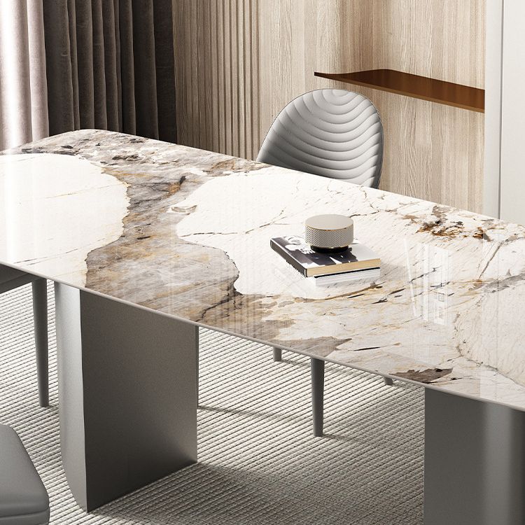 Designer Style 1/3/4/5/6 Pieces Dinette Set Sintered Stone Dining Table and Chairs Clearhalo 'Dining Room Sets' 'Dining Tables & Seating' 'dining_room_set' 'furn' 'furn_dining_room_set' 'Furniture' 'furniture_dining_room_set' 'Kitchen & Dining Furniture' 1200x1200_0698e4c8-93ef-4225-aaa5-eaf2af7f51a9