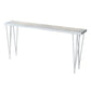 Modern Bar-height Table Stone Top Bistro Pub Table with Four Legs Clearhalo 'Bar Furniture' 'Bar Tables' 'bar_tables' 'furn' 'furn_bar_tables' 'Furniture' 'Kitchen & Dining Furniture' 1200x1200_069a376f-1a4e-4b6d-b357-0624bd5c2567