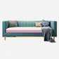 Modern 29,5 "H Velvet Smokedo Arm genähtes Kissen -Rücken -Sofa für Wohnzimmer