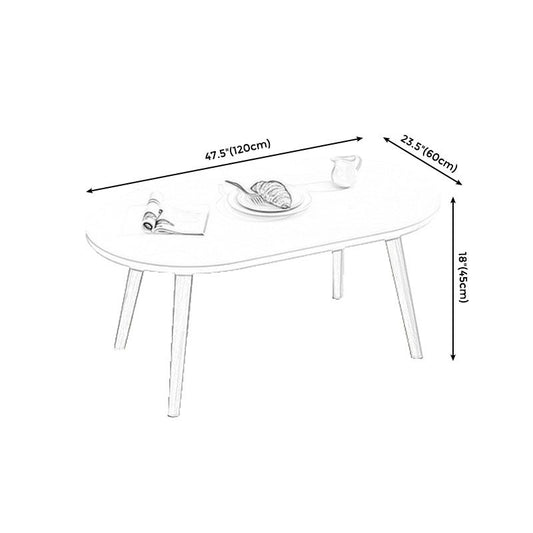 4 Legs Coffee Table Geometric Wood Cocktail Table in White and Natural Clearhalo 'Coffee & Accent Tables' 'Coffee Tables' 'coffee_tables' 'furn' 'furn_coffee_tables' 'Furniture' 'furniture_coffee_tables' 'Living Room Furniture' 1200x1200_06a2f659-14a7-4f71-81e3-fbc91d41cc9f