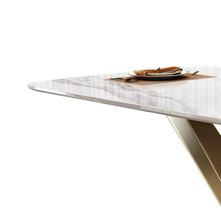 Luxury Sintered Stone Top Dining Set Rectangle 1/4/5/7 Pieces Kitchen Table with Chairs Clearhalo 'Dining Room Sets' 'Dining Tables & Seating' 'dining_room_set' 'Furniture' 'furniture_dining_room_set' 'Kitchen & Dining Furniture' 1200x1200_06a3bd47-b1aa-4280-8228-5543fe17bca3