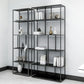Office Etagere Bookshelf Modern Bookcase with Rectangle Shelves