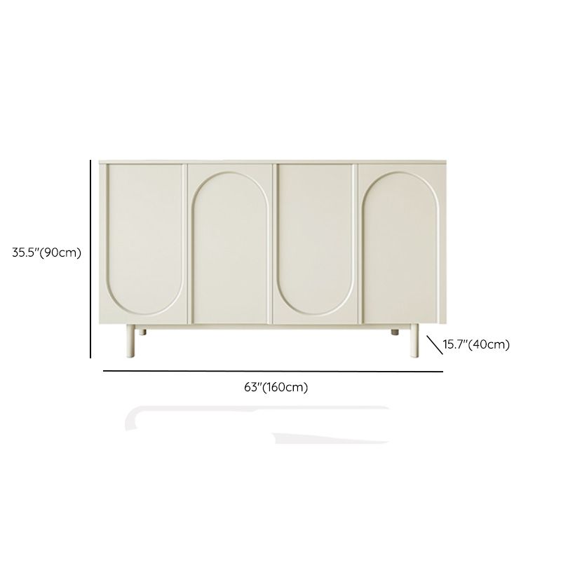 Sideboard di rettangolo moderno Rettangolo Sideboard di archiviazione in legno con porta