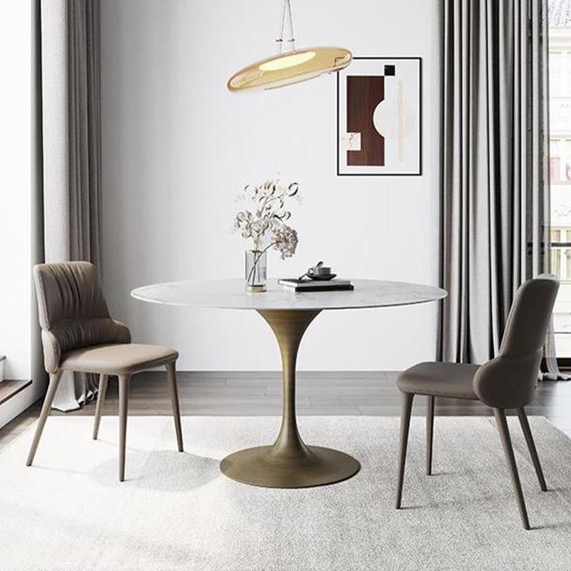 Runder Stein Esstisch Tulpen Basis Esstisch für Esszimmer