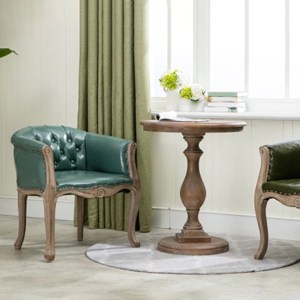 Moderne stijl arm stoel houten vaste rug dineren accent stoel voor keuken