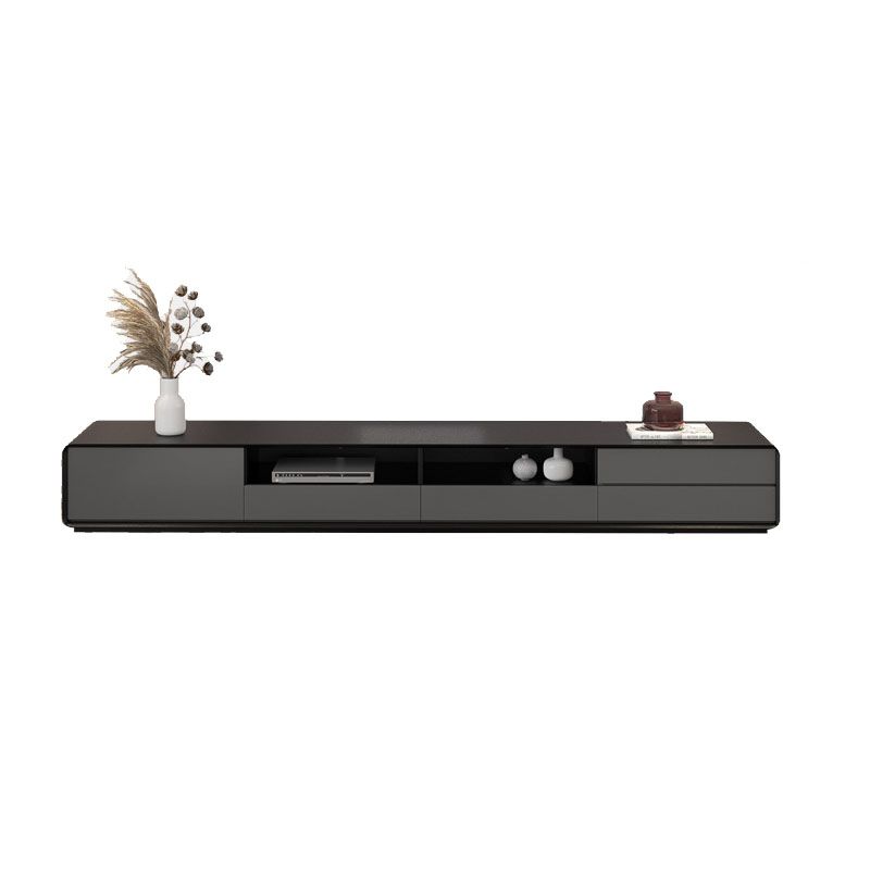 14.96" H Faux Wood TV Console 4-Drawer 1-Door Open Shelf TV Stand Clearhalo 'furn' 'furn_tv_stands_entertainment_centers' 'Furniture' 'Living Room Furniture' 'TV Stands & Entertainment Centers' 'TV Stands & Media Storage Furniture' 'tv_stands_entertainment_centers' 1200x1200_06aba750-ba91-42ae-9d0c-93b7a7261146