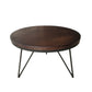 Round Solid Wood Coffee Table 3 Legs Coffee Cocktail Table, 17.71" High Clearhalo 'Coffee & Accent Tables' 'Coffee Tables' 'coffee_tables' 'furn' 'furn_coffee_tables' 'Furniture' 'Living Room Furniture' 1200x1200_06ac3749-3875-4d6a-a4fe-3ebdd54e7326