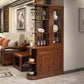 Bar Pulls Traditional Solid Wood Shelves Included Accent Cabinet