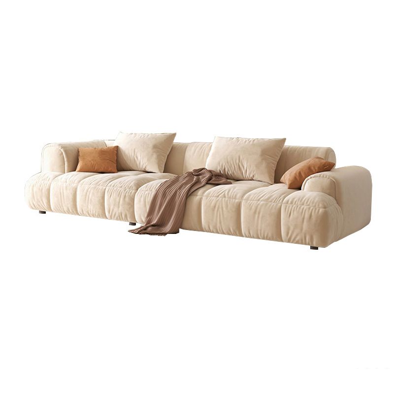 Nordic Stain-Resistant White Couch Recessed Arm Sofa with Tight Back Clearhalo 'furn' 'furn_sofas' 'Furniture' 'furniture_sofas' 'Living Room Furniture' 'Sofa' 'sofas' 1200x1200_06ad5c6b-d8de-4d6e-9576-126f4ad93e9b