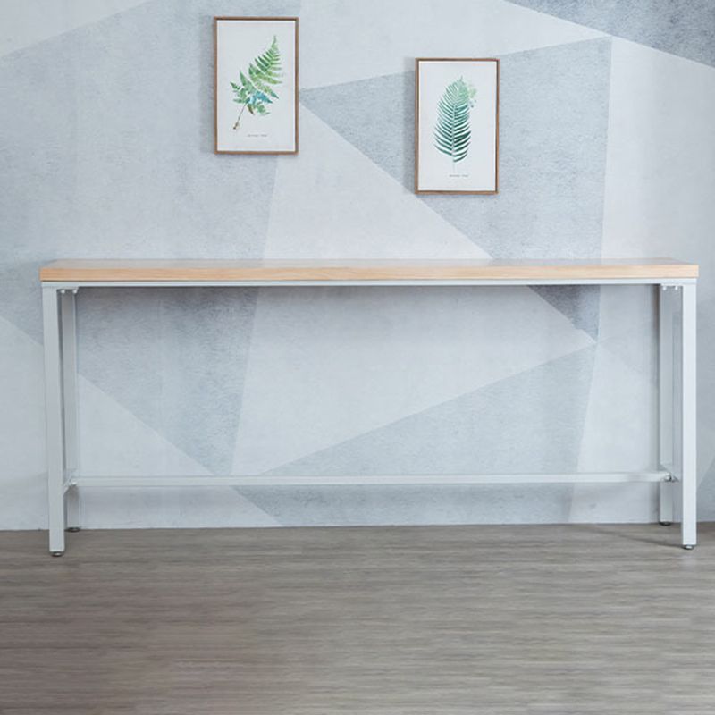 1/5 Pieces Industrial Rectangle Bar Table Set Wooden Counter Table with High Stools Clearhalo 'Bar Furniture' 'furn' 'furn_home_bar_bar_sets' 'Furniture' 'Home Bars & Bar Sets' 'home_bar_bar_sets' 'Kitchen & Dining Furniture' 1200x1200_06b0f7ef-80b7-4765-b2d9-d1f3d70ada62