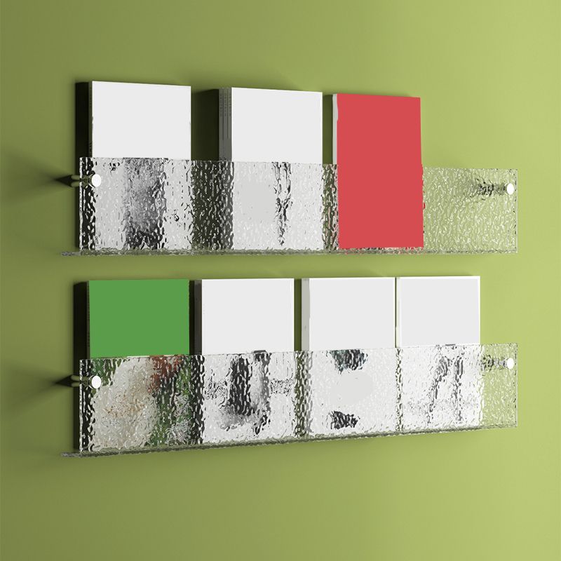 Floating Clear Plastic/Acrylic Bookcase Urban Wall Mounted Shelf Clearhalo 'Bookcases' 'furn' 'furn_bookcases' 'Furniture' 'Office Furniture' 1200x1200_06b1033d-a617-4f06-9fd5-3ea990aaddea