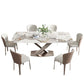 Nordic Sintered Stone Top Dining Set Rectangle 1/4/5/7 Pieces Dining Table with Chairs Clearhalo 'Dining Room Sets' 'Dining Tables & Seating' 'dining_room_set' 'furn' 'furn_dining_room_set' 'Furniture' 'furniture_dining_room_set' 'Kitchen & Dining Furniture' 1200x1200_06b10e48-5385-4e27-99f4-e6657bdfbec0