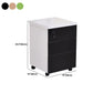 Contemporary File Cabinets Solid Wood Frame Key Lock Mobile Filing Cabinet with Wheels