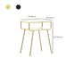 Contemporary Open Storage Night Table 1 Shelf Metal Nightstand ,23.6" Tall