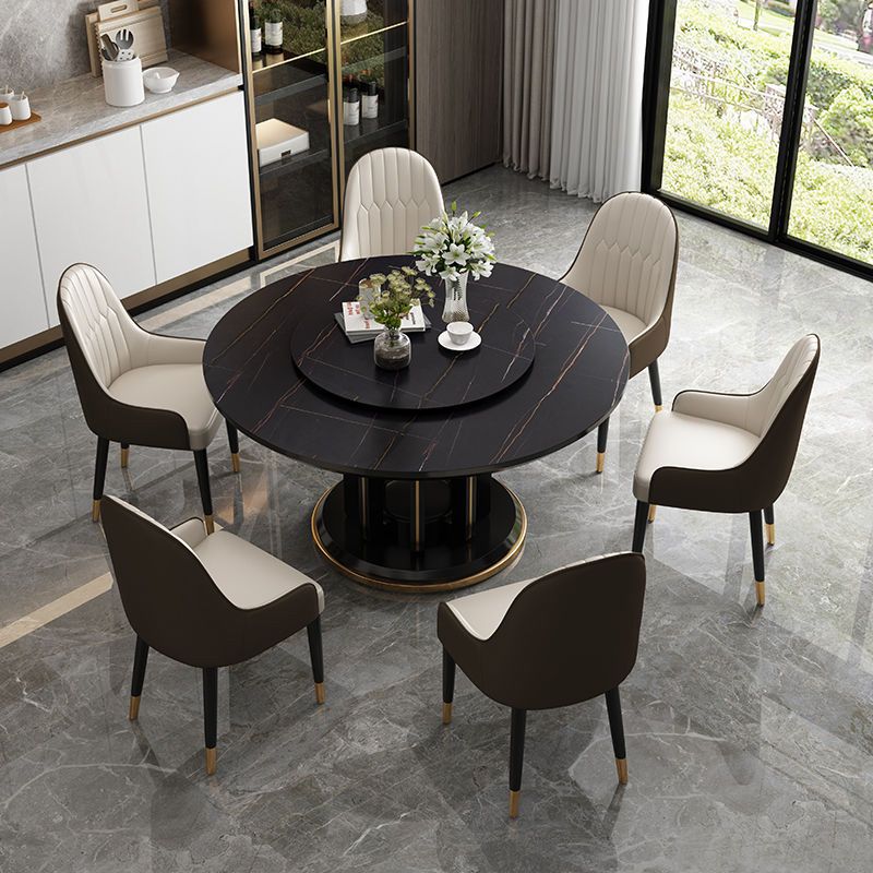 Sintered Stone Dining Table Convertible Dining Table for Kitchen Clearhalo 'Dining Tables & Seating' 'Dining Tables' 'dining_table' 'furn' 'furn_dining_table' 'Furniture' 'Kitchen & Dining Furniture' 1200x1200_06b2676e-52af-4bf4-95b8-4d0827b58884