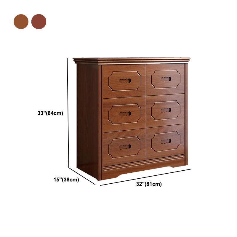 Horizontal Rubber Wood Double Dresser Modern Bedroom Storage Chest with 6 / 9 Drawers Clearhalo 'Bedroom Furniture' 'Dressers & Chests' 'dressers_chests' 'furn' 'furn_dressers_chests' 'Furniture' 1200x1200_06b26ef3-51b3-4650-9c0f-d0332eaa9c6a