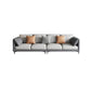 Faux Leather Modern Sofa 33.46" H Pillow Top Arm Sofa with Pillow Back, Brown Clearhalo 'furn' 'furn_sofas' 'Furniture' 'furniture_sofas' 'kitchen' 'kitchen_sofas' 'Living Room Furniture' 'Sofa' 'sofas' 1200x1200_06b39799-7e05-4249-9002-2f370877e051