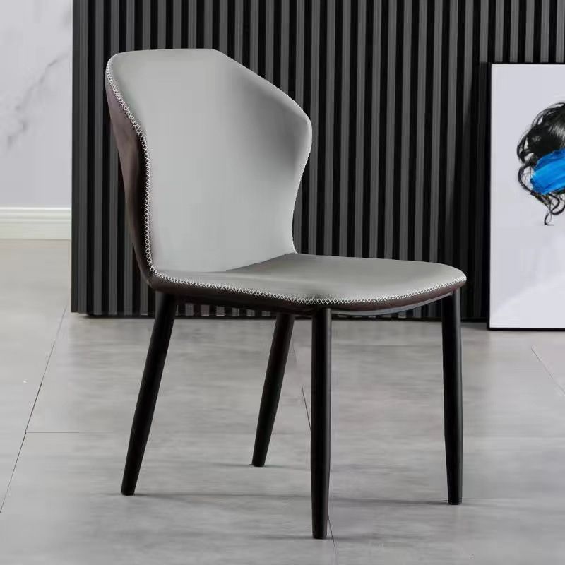 Scandinavian Home Side Chair Indoor Wingback Metal Armless Dining Room Chair Clearhalo ' kitchen&dining_furn' 'Dining Chairs' 'Dining Tables & Seating' 'dining_chair' 'furn' 'furn_dining_chair' 'Furniture' 'furniture_dining_chair' 'Kitchen & Dining Furniture' 'kitchen' 1200x1200_06b4356c-9270-4c84-9f4f-f74fdfa266cf