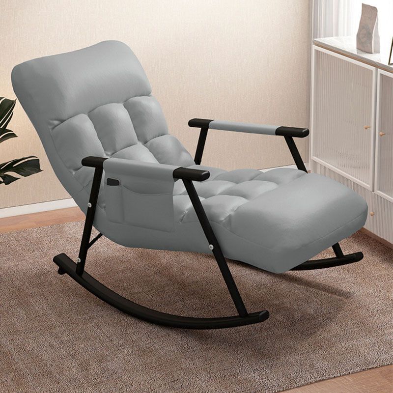 Contemporary Style Sofa Rocking Chair Single Indoor Rocking Chair with Cushion Clearhalo 'Chairs & Seating' 'furn' 'furn_rocking_chairs' 'Furniture' 'Living Room Furniture' 'Rocking Chairs' 'rocking_chairs' 1200x1200_06b56be1-2842-4287-a8cc-381346d7b0d1