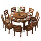 Rectangle Solid Wood Dining Table Butterfly Leaf Dining Table for Kitchen Use