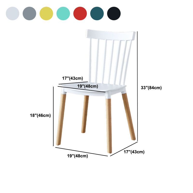 Contemporary Style Chair Dining Armless Dining Chairs with Wooden Legs for Home Clearhalo 'Dining Chairs' 'Dining Tables & Seating' 'dining_chair' 'furn' 'furn_dining_chair' 'Furniture' 'Kitchen & Dining Furniture' 1200x1200_06b9f35f-8297-43a3-b57a-54d386487e5c