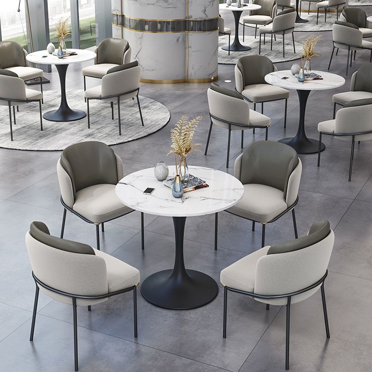 Contemporary Tulip Base Dinner Table Stone Dining Table Round for Home Clearhalo ' dining_table' 'Dining Tables & Seating' 'Dining Tables' 'furn' 'furn_dining_table' 'Furniture' 'furniture_dining_table' 'Kitchen & Dining Furniture' 'kitchen&dining_furn' 'kitchen' 'kitchen_dining_table' 1200x1200_06ba0c33-6c1d-4b50-b7ab-811499816346