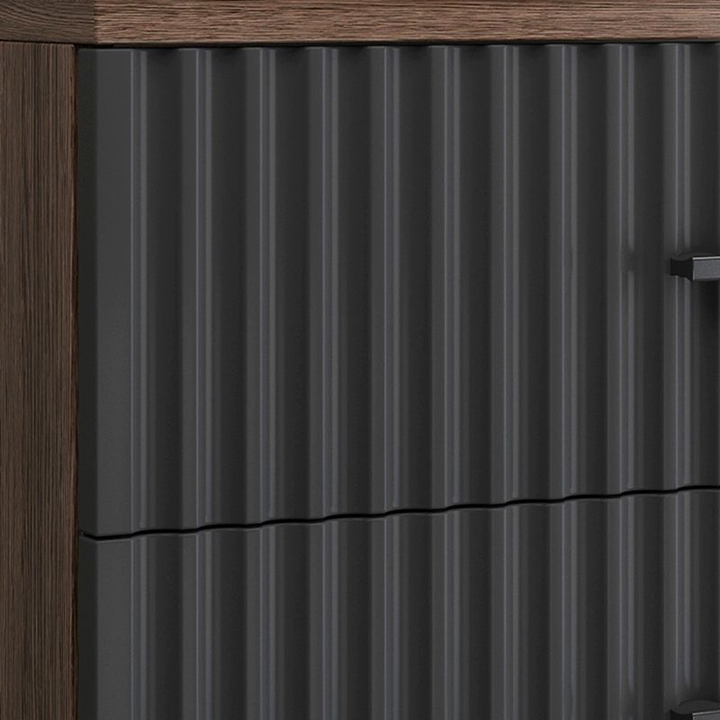 Cómoda cómoda de almacenamiento de madera para lencería contemporánea para el hogar