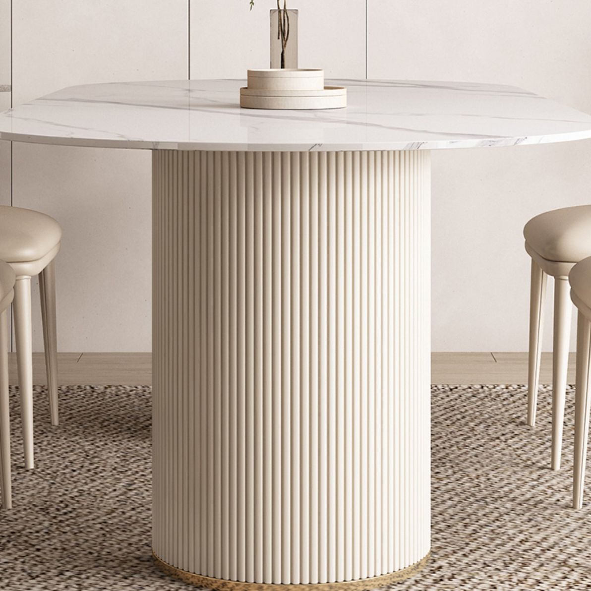 Contemporary 1/4/5/7 Pieces Dining Set Oval Dining Room Table Set Clearhalo 'Dining Room Sets' 'Dining Tables & Seating' 'dining_room_set' 'furn' 'furn_dining_room_set' 'Furniture' 'furniture_dining_room_set' 'Kitchen & Dining Furniture' 'kitchen&dining_furn' 'kitchen' 1200x1200_06be1c4b-1277-4bdb-aac1-4fbe34a2d4fd