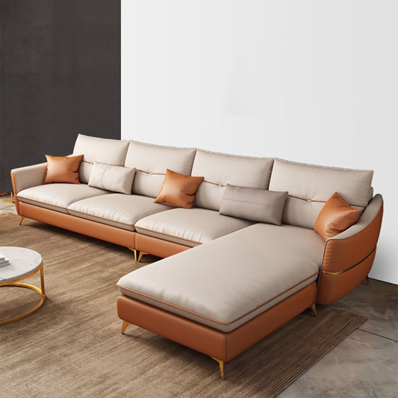 Sezione lussuosa a 4 posti con braccio inclinato cuscini