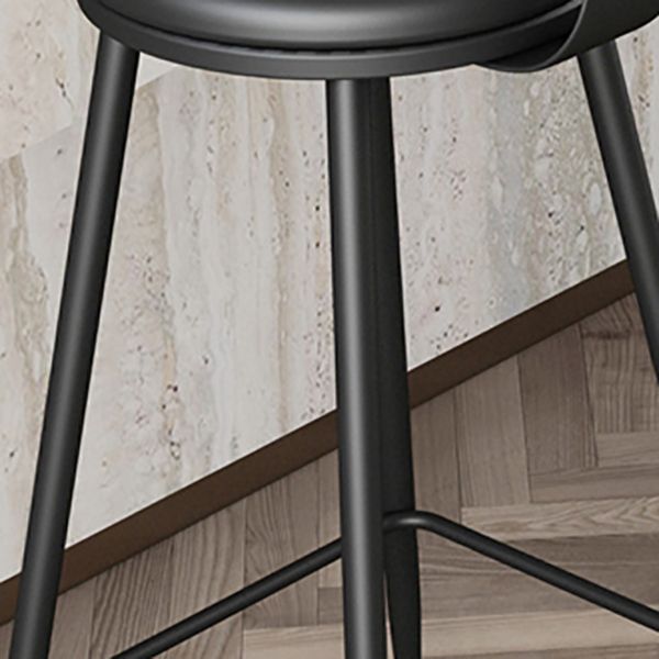 Industrial Armless Backrest Counter Stool Iron Bar Stool with Leather Cushion Clearhalo 'Bar Furniture' 'Bar Stools' 'bar_stools' 'furn' 'furn_bar_stools' 'furniture_bar_stools' 'Kitchen & Dining Furniture' 'kitchen&dining_furn' 'kitchen' 'kitchen_furn' Furniture' 1200x1200_06c23a16-e05c-4679-acb6-e60874df2b69