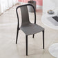 Silla de comedor de plástico sin brazo de comedor moderno