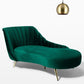Living Room Rolled Arms Chaise Lounge Modern Velvet Chaise with Upholster Clearhalo 'Chairs & Seating' 'Chaise Lounge' 'chaise_lounge' 'furn' 'furn_chaise_lounge' 'Furniture' 'Living Room Furniture' 1200x1200_06c27c26-19a5-4c89-8220-098051881215