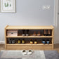 Mid-Century Modern Seating Bench Rubberwood Shoe Storage Rectangle Entryway Bench Clearhalo 'Benches' 'Chairs & Seating' 'furn' 'furn_benches' 'Furniture' 'Living Room Furniture' 1200x1200_06c528b8-583e-4797-9ec3-aca32eaab240