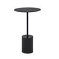Black End Slide Table Round Living Room Pedestal Marble Corner Table Clearhalo 'Coffee & Accent Tables' 'End & Side Tables' 'end_side_tables' 'furn' 'furn_end_side_tables' 'Furniture' 'Living Room Furniture' 1200x1200_06c68c97-80f9-4cdc-b0c8-11da07a6fbf1