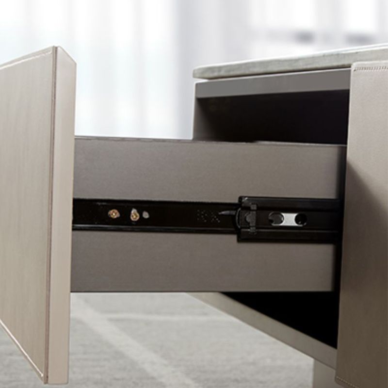 Contemporary Coffee Or End Table Marble with Storage Drawers Rectangle Clearhalo 'Coffee & Accent Tables' 'Coffee Tables' 'coffee_tables' 'furn' 'furn_coffee_tables' 'Furniture' 'Living Room Furniture' 1200x1200_06c6a3ed-d823-456a-bda8-a24552ef1200