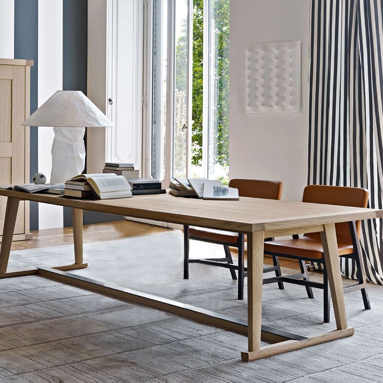 Solid Wood Contemporary Rectangular Dining Table Wood Top Table for Dining Room Clearhalo ' dining_table' 'Dining Tables & Seating' 'Dining Tables' 'furn' 'furn_dining_table' 'Furniture' 'furniture_dining_table' 'Kitchen & Dining Furniture' 'kitchen&dining_furn' 'kitchen' 'kitchen_dining_table' 1200x1200_06c86ca1-bb89-43a8-a910-a54ace2fd6bc