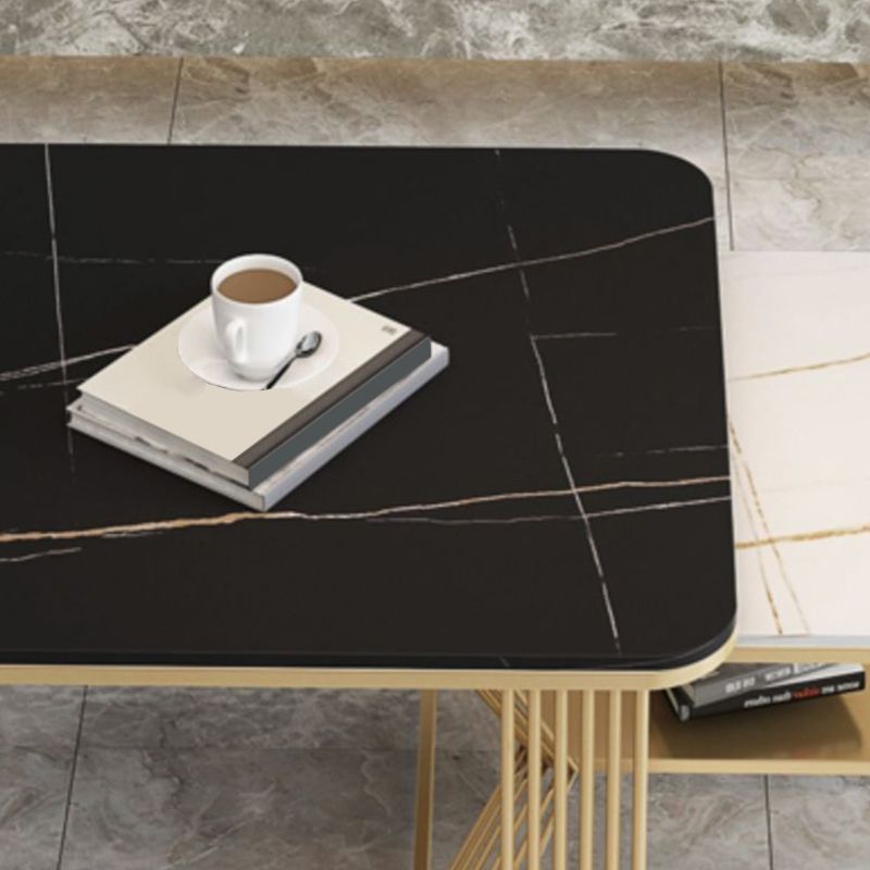 Square Coffee Table Slate Nesting Coffee Table Set with Storage Clearhalo 'Coffee & Accent Tables' 'Coffee Tables' 'coffee_tables' 'furn' 'furn_coffee_tables' 'Furniture' 'Living Room Furniture' 1200x1200_06c91ac0-a1cf-4a57-8e37-35d928a442ea