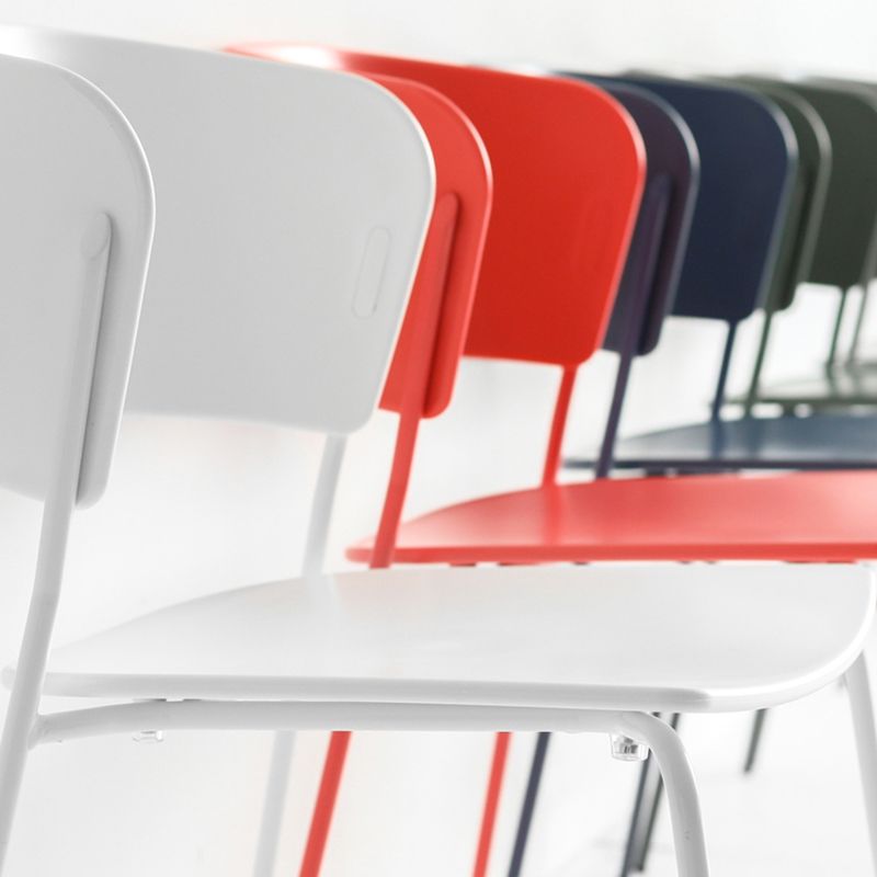 Industrial Design Open Back Dining Side Chair Stacking Plastic Dining Chair Clearhalo ' kitchen&dining_furn' 'Dining Chairs' 'Dining Tables & Seating' 'dining_chair' 'furn' 'furn_dining_chair' 'Furniture' 'furniture_dining_chair' 'Kitchen & Dining Furniture' 'kitchen' 1200x1200_06c9f3cf-66db-4fa9-82ab-b4905798698c