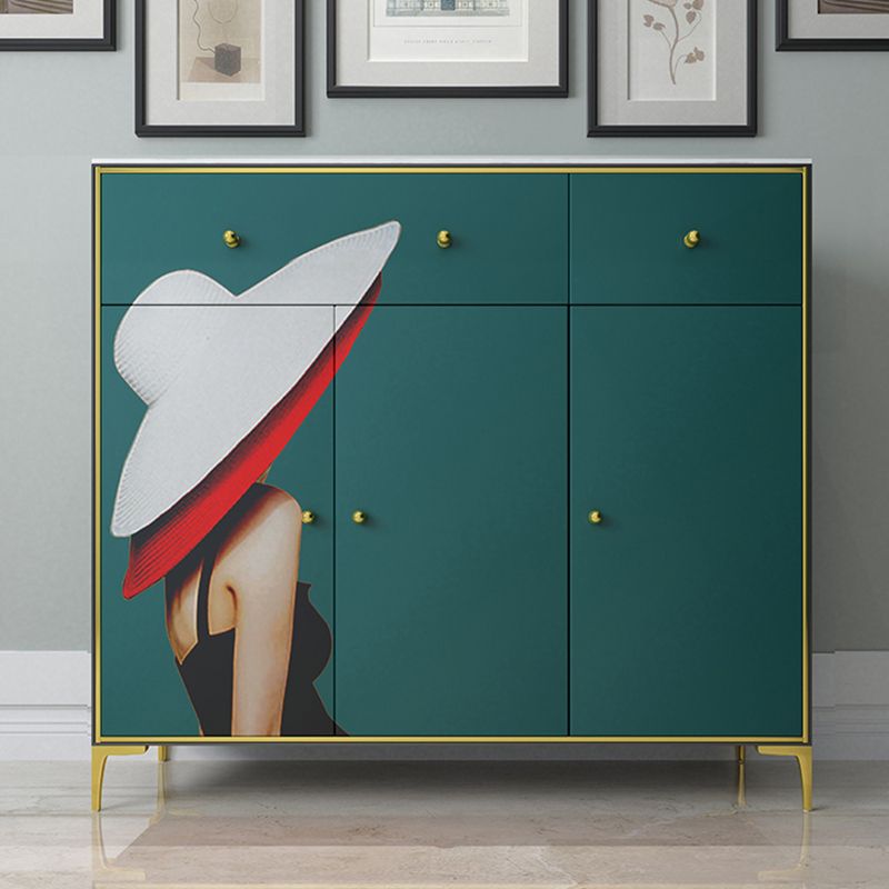 47.5"L Wood Dining Room Sideboard Cabinet Modern Credenza with Storage and Drawer Clearhalo 'buffet_sideboard' 'Buffets & Sideboards' 'furn' 'furn_buffet_sideboard' 'Furniture' 'Kitchen & Dining Furniture' 1200x1200_06cb0203-ff6d-479e-bc49-99773716303d