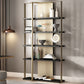 Glam Open Back Shelf Bookcase Metal Book Shelf for Study Room Clearhalo 'Bookcases' 'furn' 'furn_bookcases' 'Furniture' 'Office Furniture' 1200x1200_06cbede4-c61a-402f-8fa0-c7d8ff5be92d